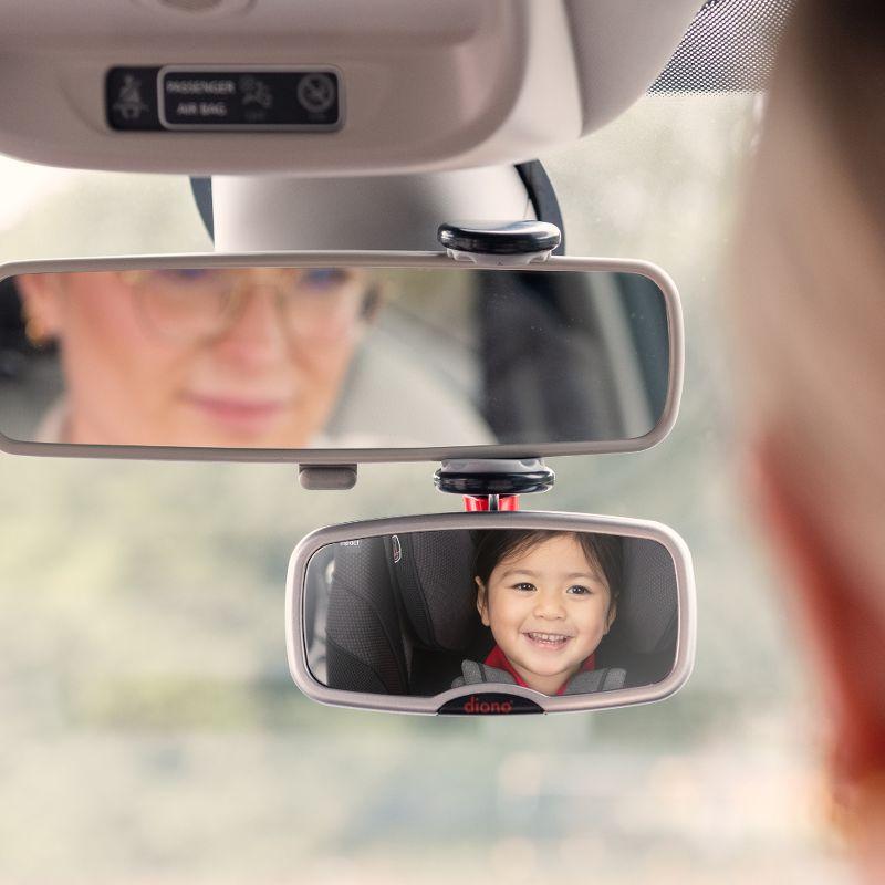 See Me Too Adjustable Silver Baby Car Mirror for Full Backseat View