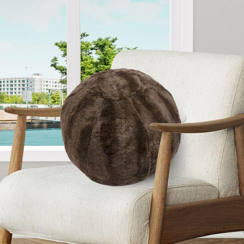 Faux Fur Throw Pillow