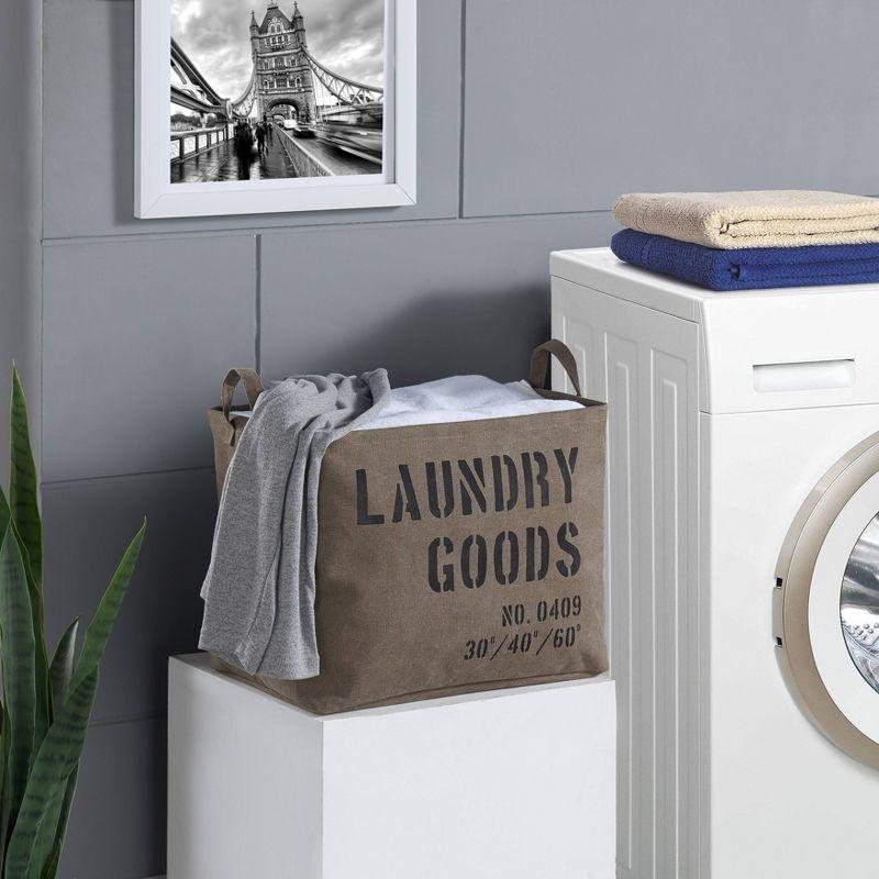 Danya B. Army Canvas Laundry Basket