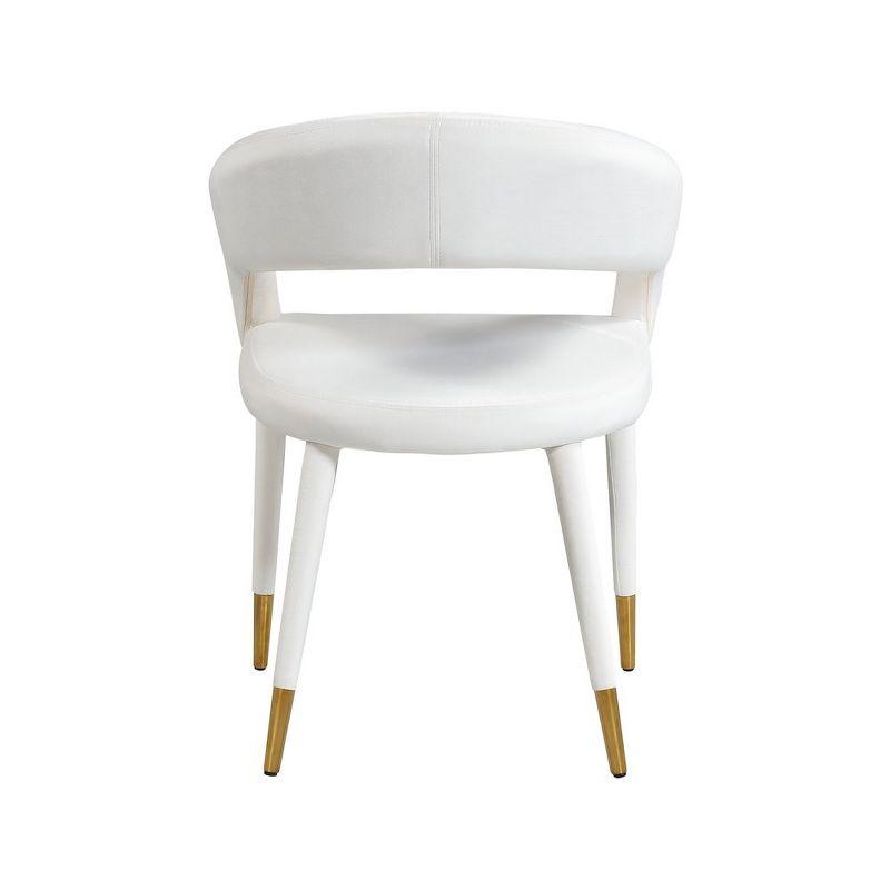 Meridian Furniture,Destiny Cream Velvet Dining Chair