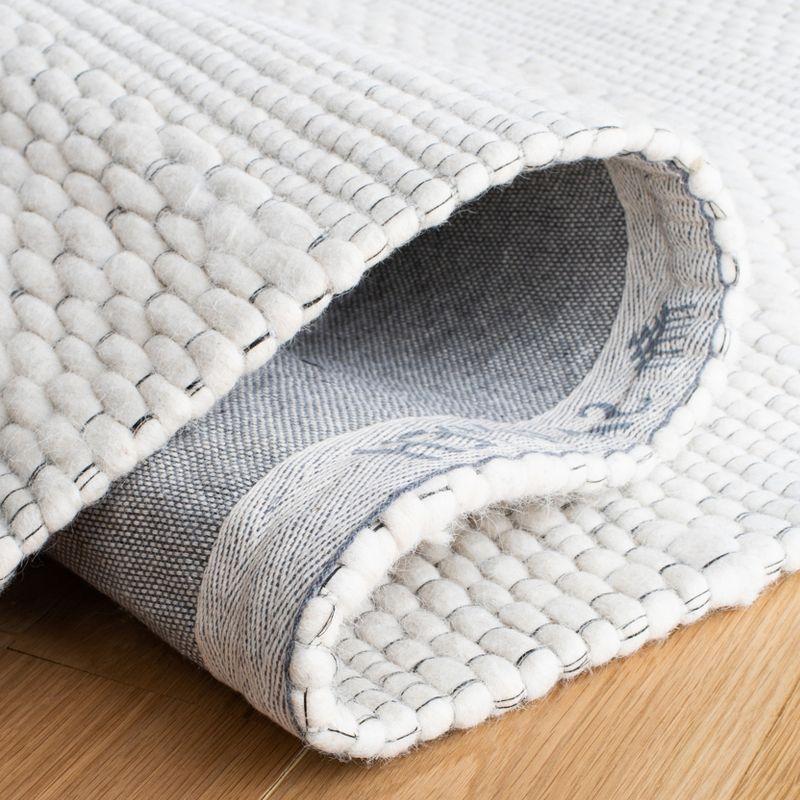 Marbella MRB207 Hand Woven Indoor Accent Rug - Light Grey/Ivory - 3'x5' - Safavieh