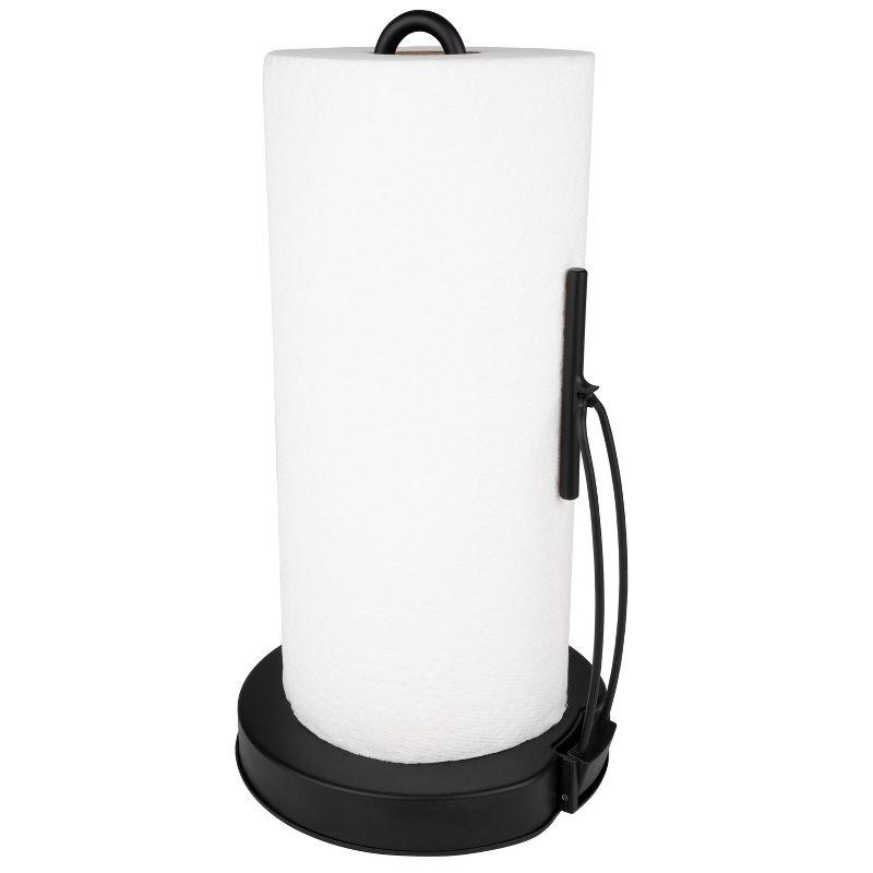 Spectrum Diversified Euro Tension Paper Towel Holder Black