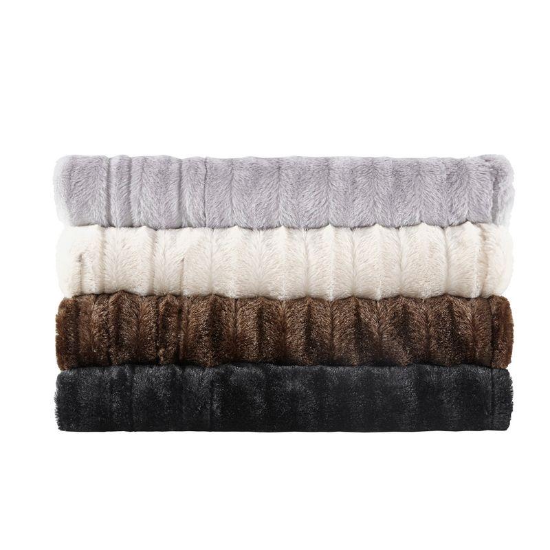 Beautyrest Heated Duke Faux Fur Throw