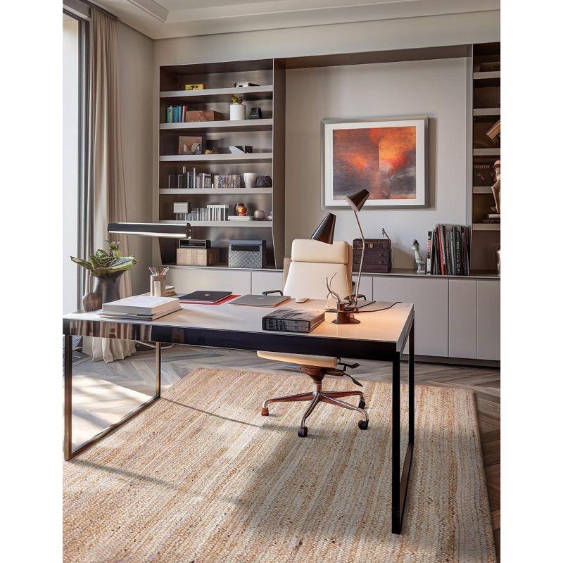 Unique Loom Braided Jute Collection Area Rug - Dhaka (10'  x 14' 1" Rectangle Natural)