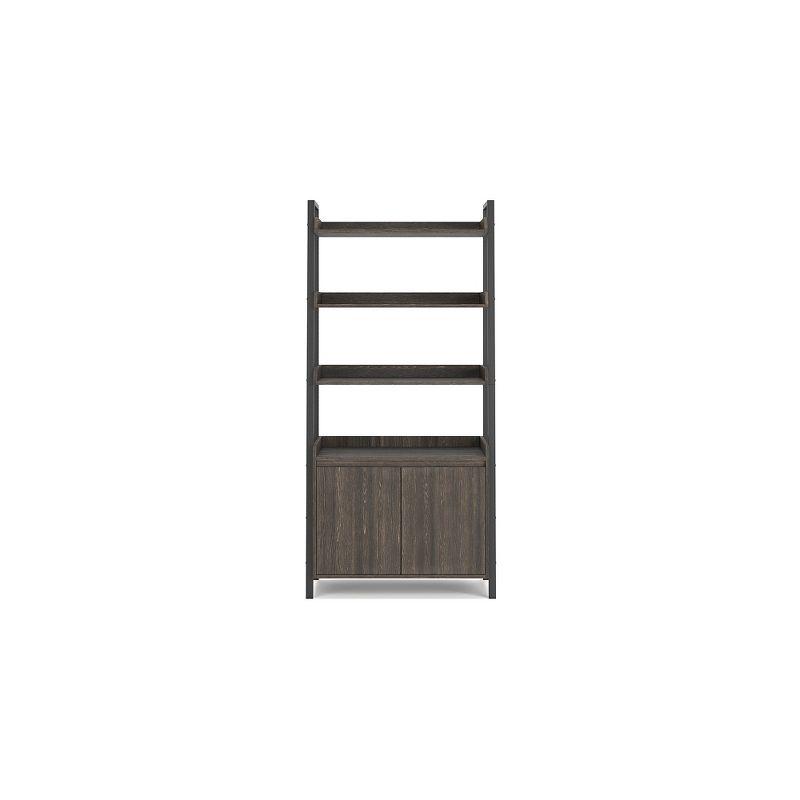 Signature Design by Ashley Contemporary Zendex 72" Bookcase, Dark Brown