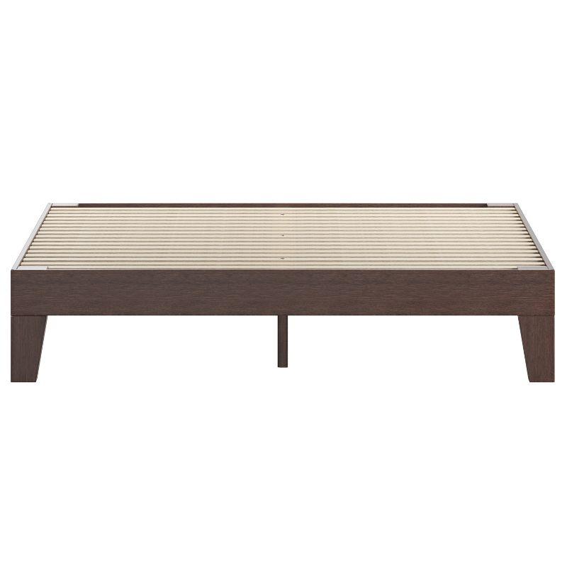 Merrick Lane Eduardo Platform Bed Frame, Solid Wood Platform Bed Frame With Slatted Support, No Box Spring Needed