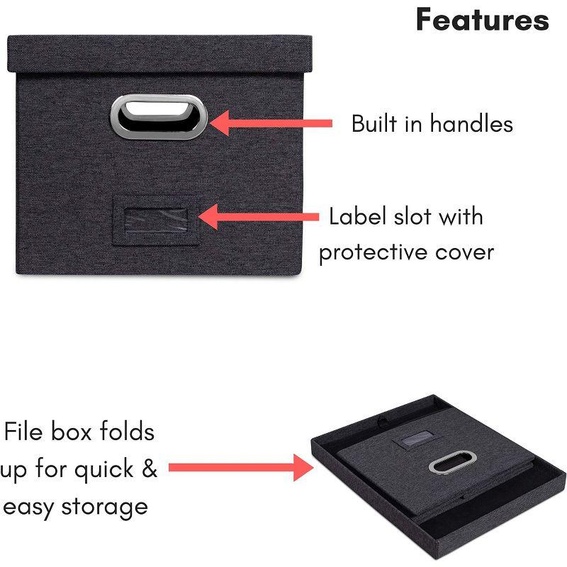 BirdRock Home Internet's Best Collapsible File Storage Fabric Box