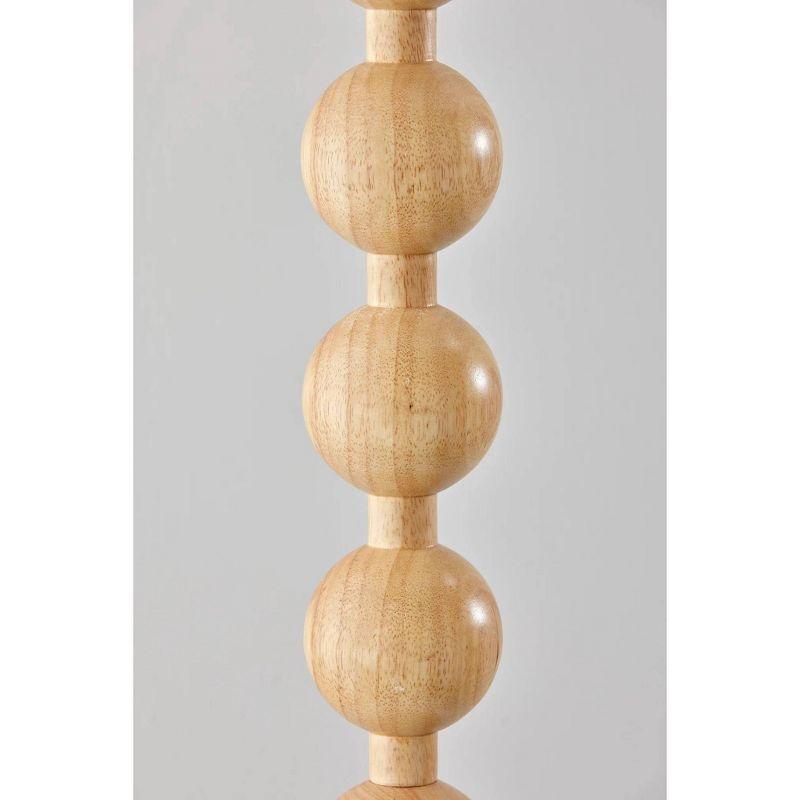 Orchard 62" Natural Wood Floor Lamp with Cream Linen Shade