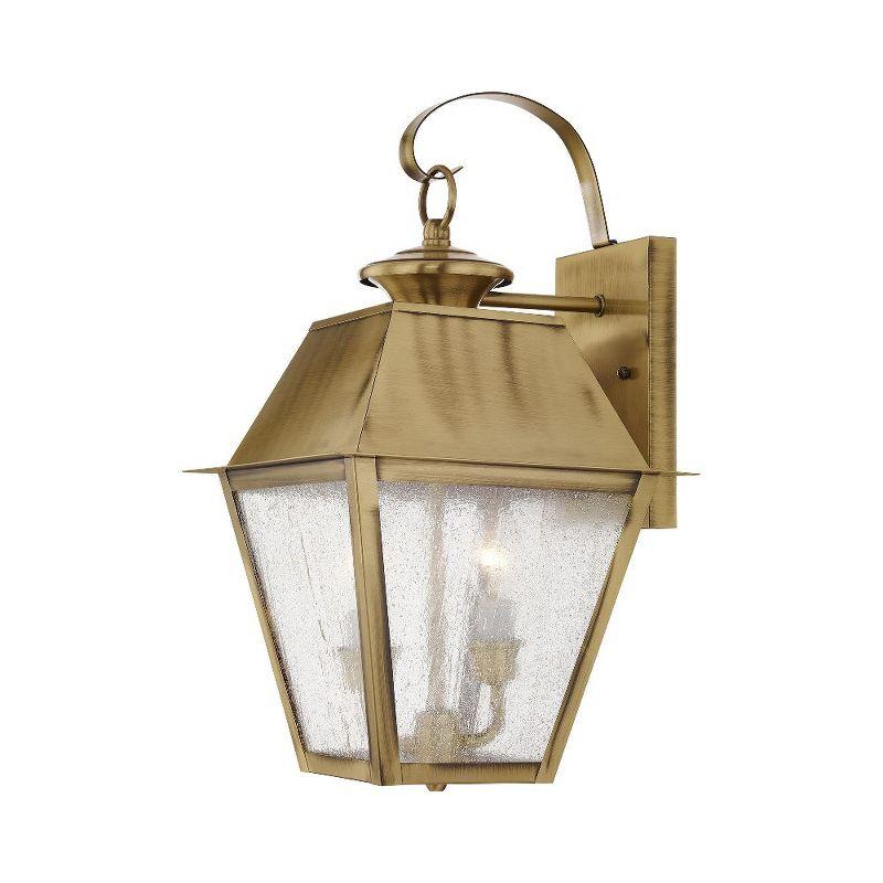 Livex Lighting Mansfield 2 - Light Wall Light in  Antique Brass