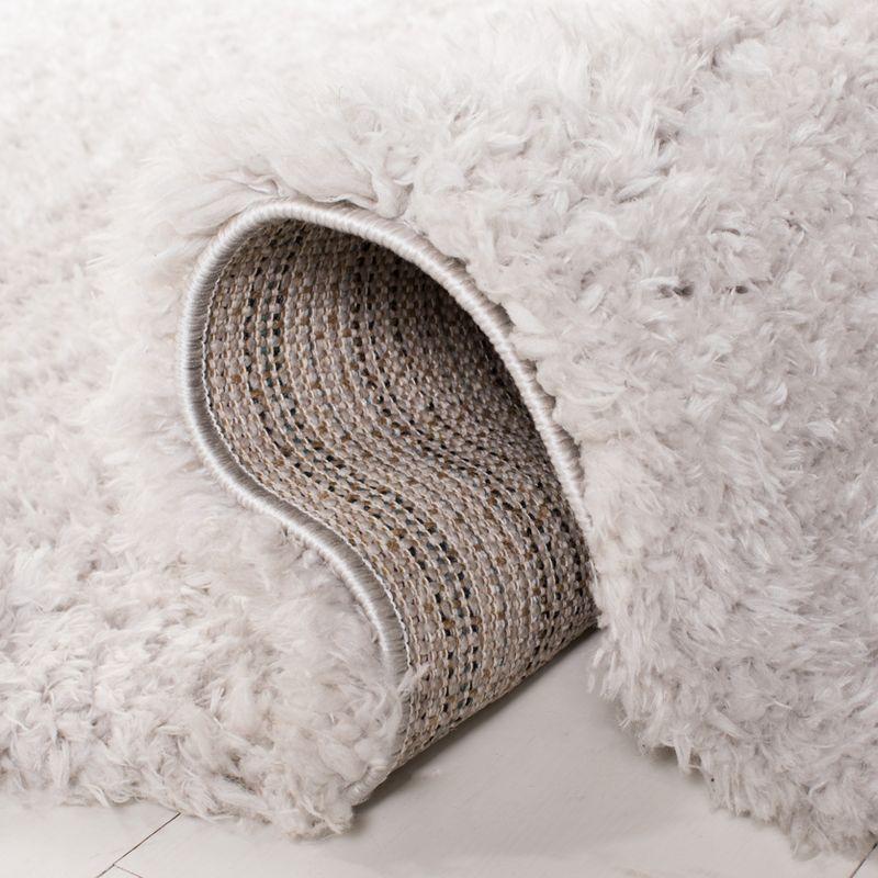 Madrid Shag 200 MDG256 Power Loomed Indoor Area Rug - Silver - 4'x6' - Safavieh