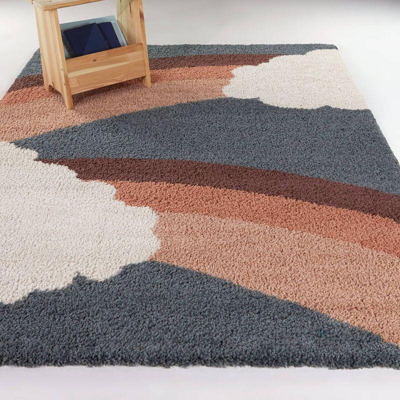 Bella Kids Rainbow Shag Area Rug