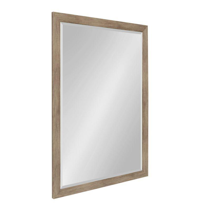 27&#34; x 39&#34; Beatrice Framed Wall Mirror Rustic Brown - DesignOvation