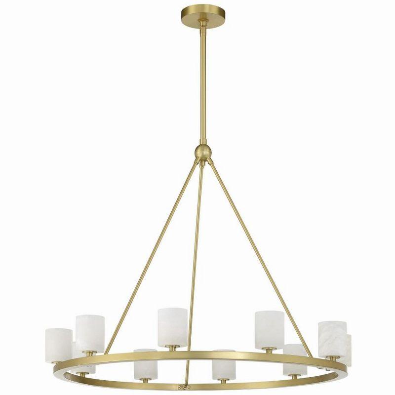 Crystorama Lighting Aragon 10 - Light Chandelier in  Soft Brass