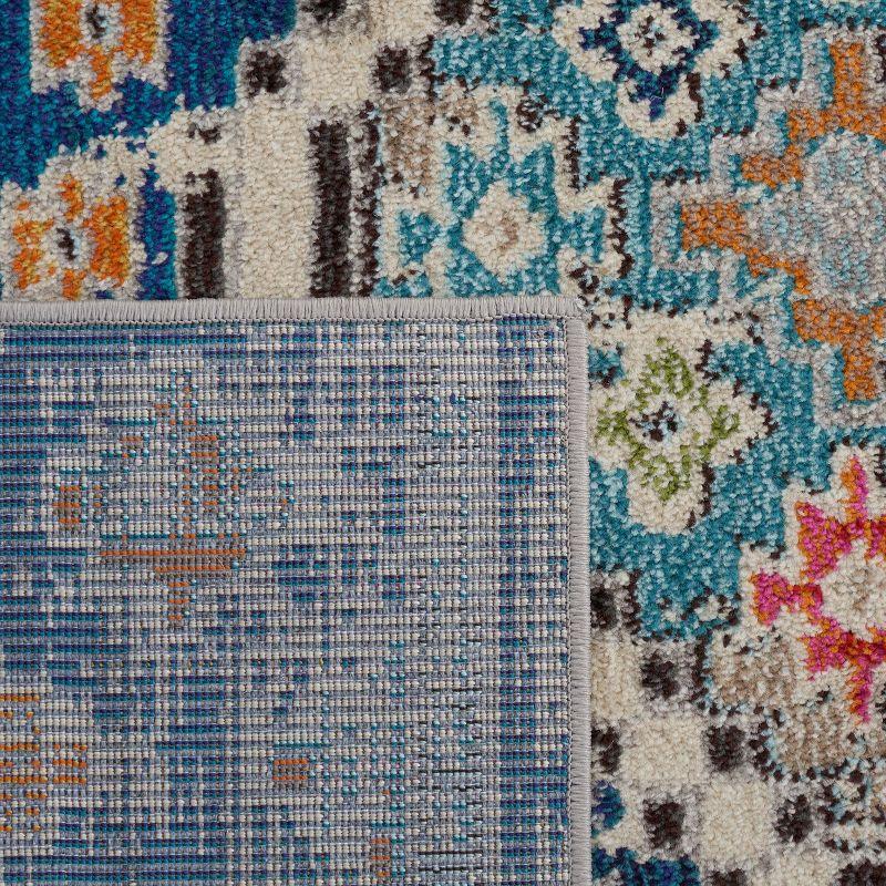 Madison MAD418 Power Loomed Indoor Area Rug - Navy/Beige - 4'x6' - Safavieh