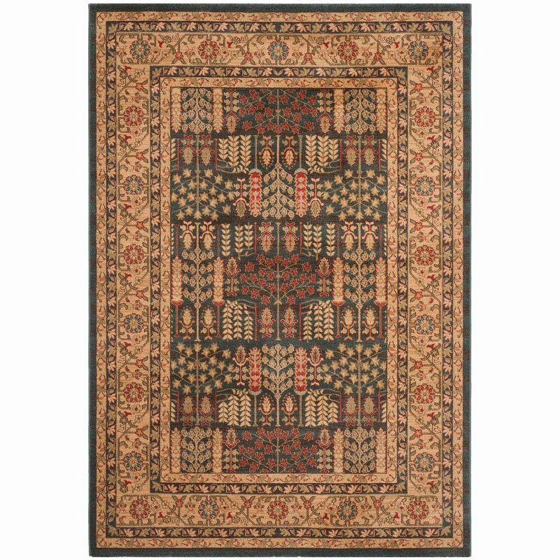 Mahal MAH697 Power Loomed Indoor Area Rug - Navy/Natural - 6'7"x9'2" - Safavieh.