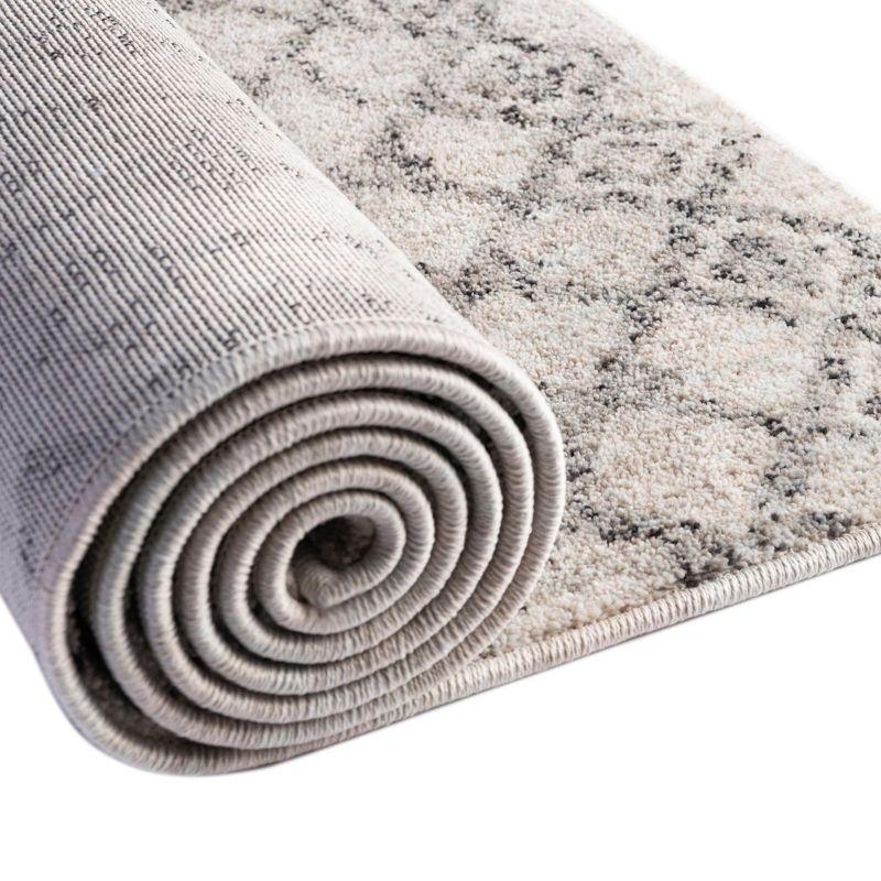 Unique Loom 4' 0 x 6' 0 Eco Trellis Ivory Area Rug