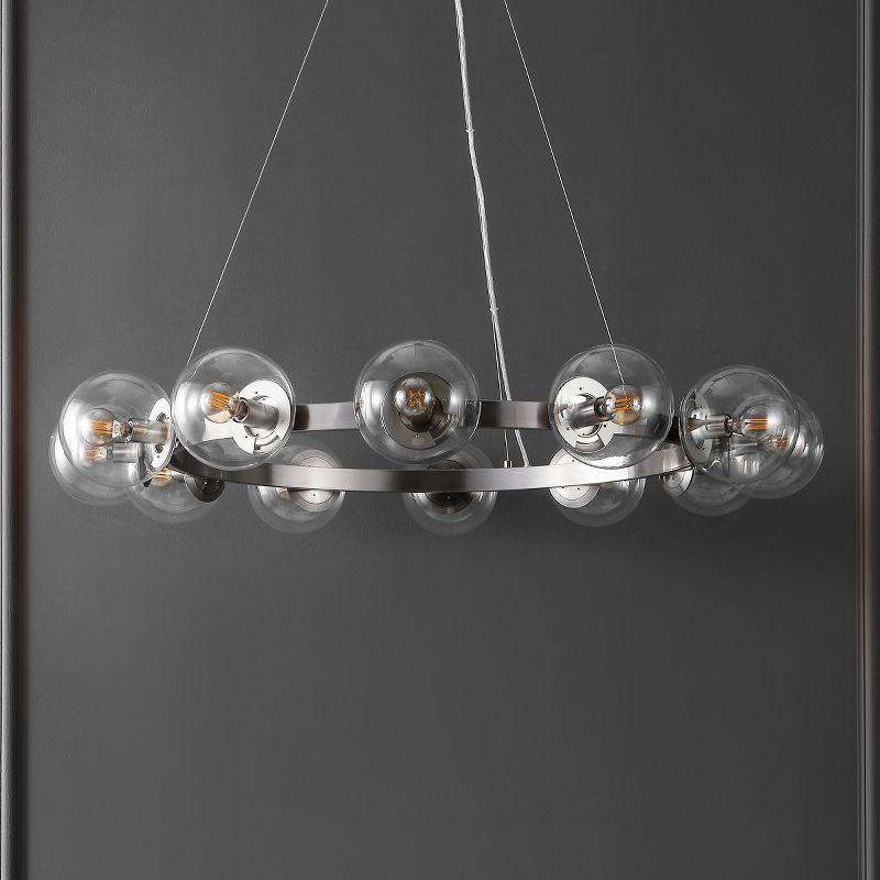 Rylian 12 Light 38" Chandelier - CHA4063 - Nickle - Safavieh