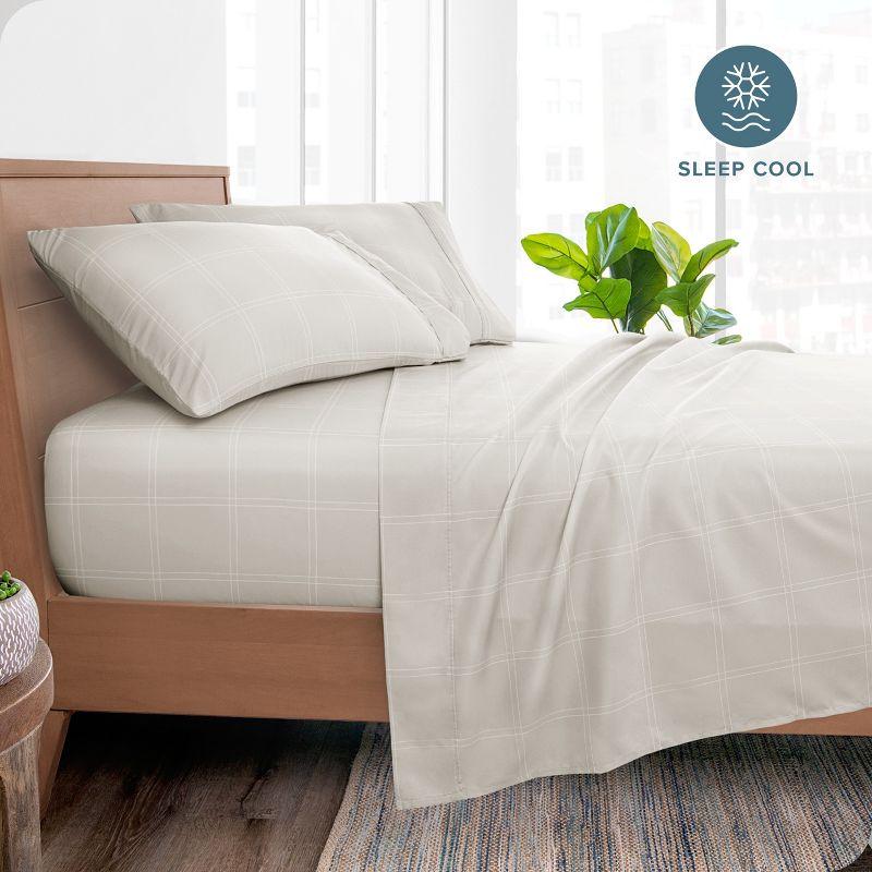 Bare Home Microfiber Geometric Sheet Set