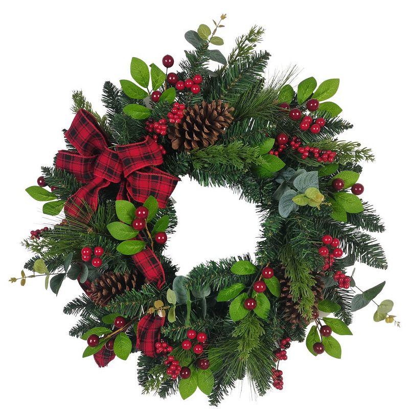 24" Plastic Wreath