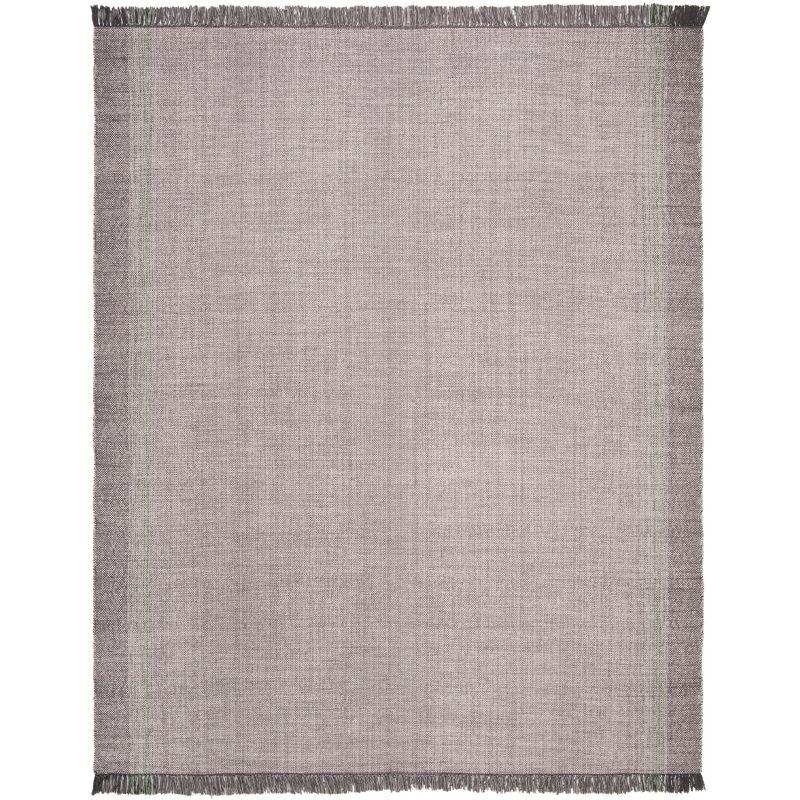 Coastal Breeze Montauk 8'x10' Hand Woven Cotton Rug in Green/Grey