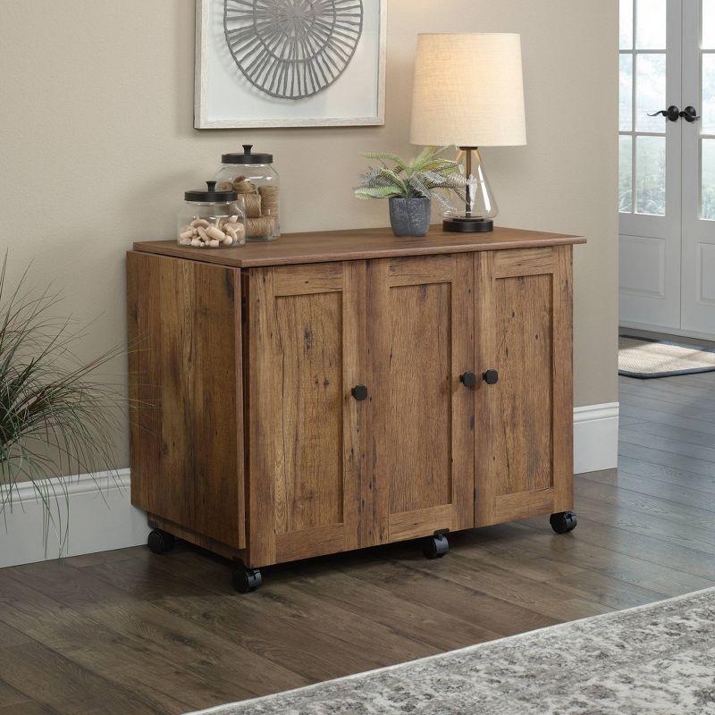 Sauder 40.079'' x 19.449'' Sewing Table with Wheels