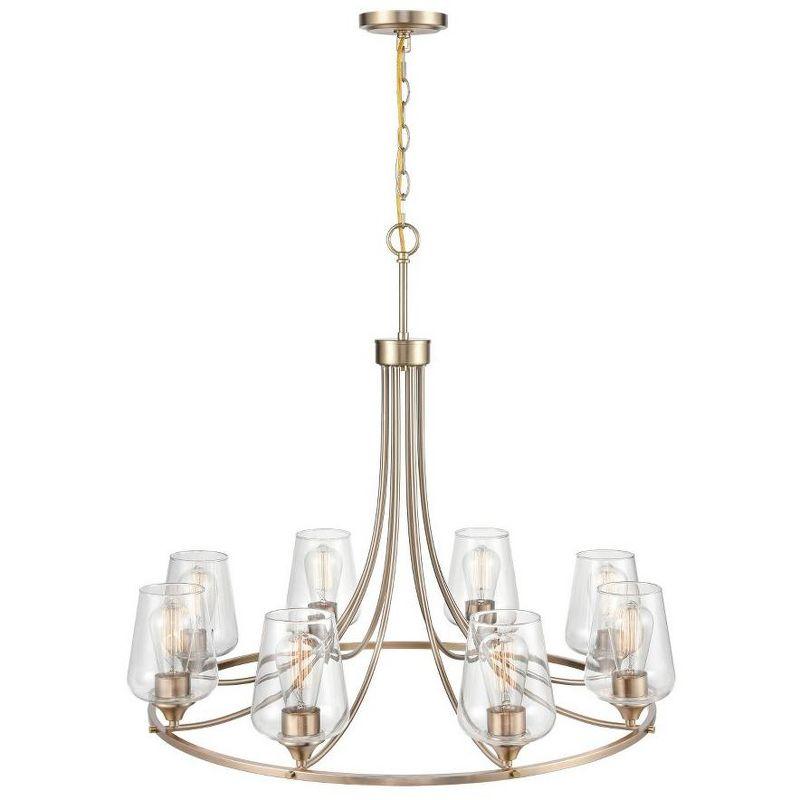 Alderic 8 - Light Dimmable Wagon Wheel Chandelier