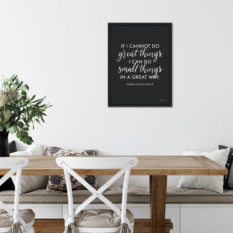 Amanti Art Words of Wisdom III BW by Becky Thorns Canvas Wall Art Print Framed 18 x 24-in.