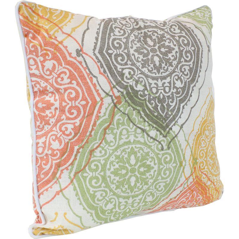 16" x 16" Polyester Square Outdoor Throw Pillows, 2 Count