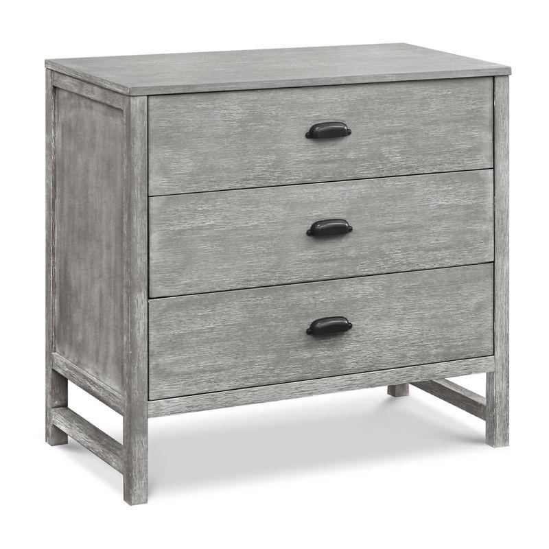 Cottage Grey Farmhouse 3-Drawer Nursery Dresser