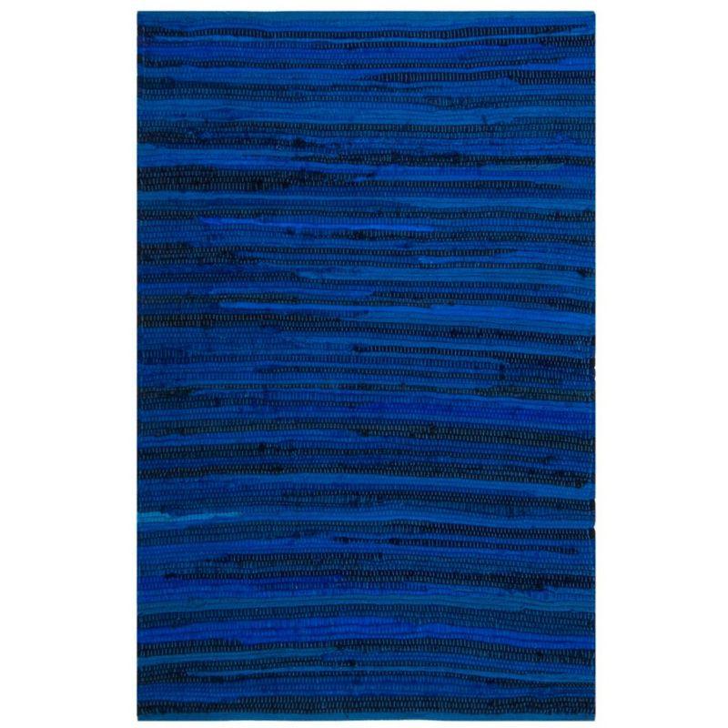 Rag Rug RAR130 Hand Woven Indoor Accent Rug - Blue/Multi - 2'x3' - Safavieh.