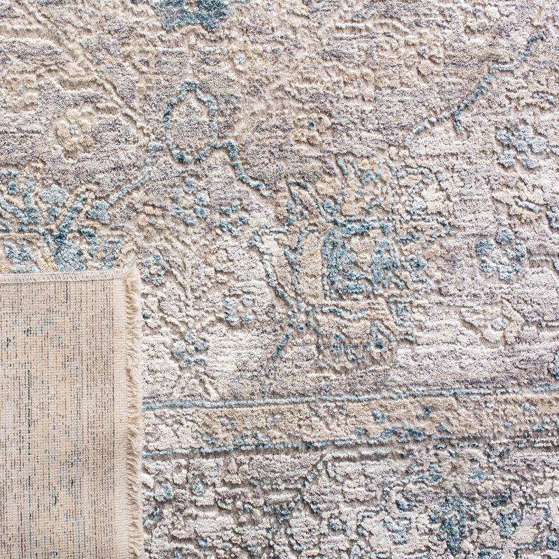 Dream DRM408 Power Loomed Indoor Area Rug - Grey/Blue - 6'7" Round - Safavieh