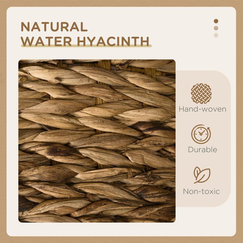 Ophelia & Co. Elevated Cat Bed With Three Hideaways & Four Soft Plush Cushions, Cat Tower With Hand-Woven Materials, Multi-Layer Raised Kitten Bed Caves