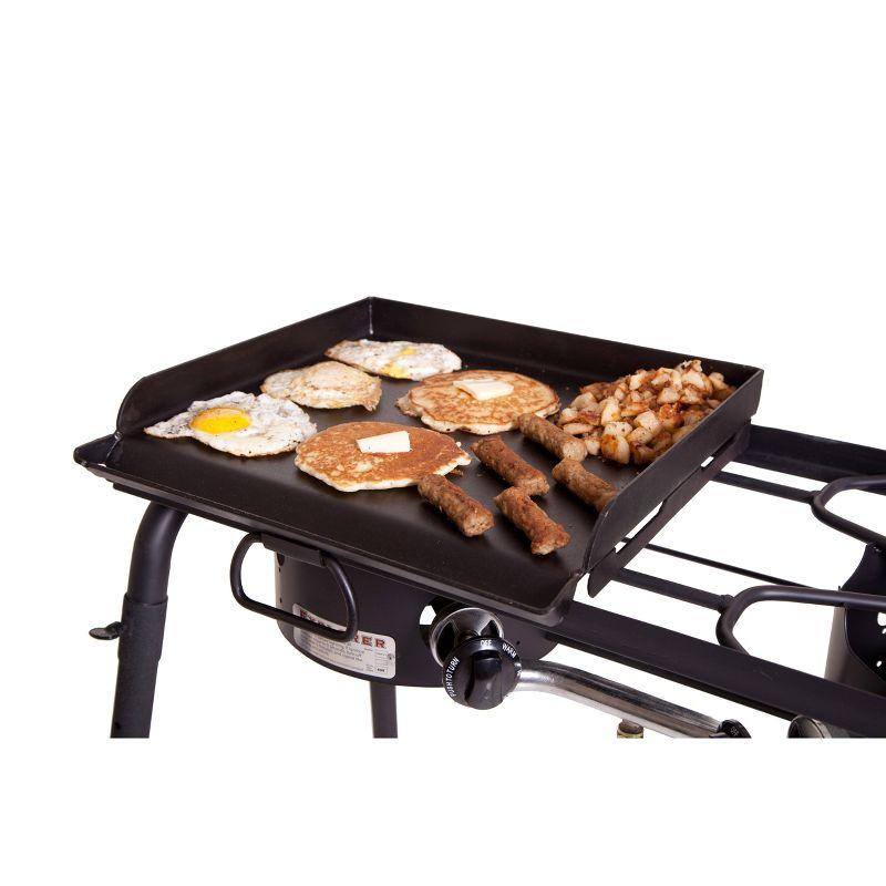 Camp Chef 14" x 16" Black Steel Rectangular Flat Top Griddle