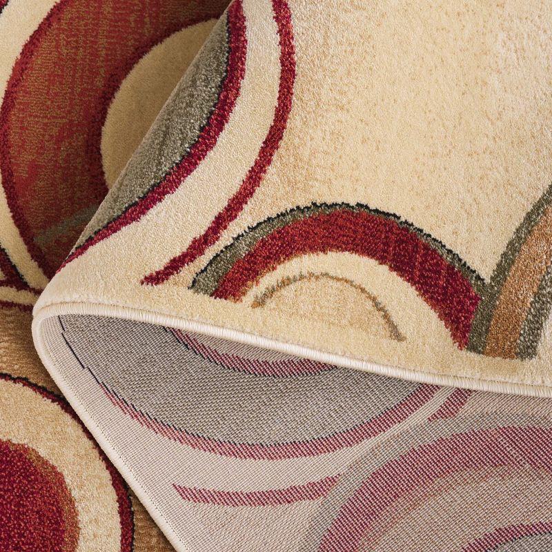 Lyndhurst LNH225 Power Loomed Area Rug - Ivory/Multi - 5'3"x7'6" - Safavieh.