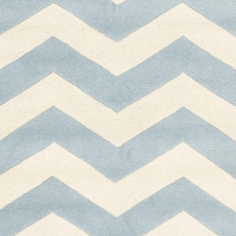 Chatham CHT715 Tufted Indoor Area Rug - Blue/Ivory - 8'9"x8'9" - Safavieh