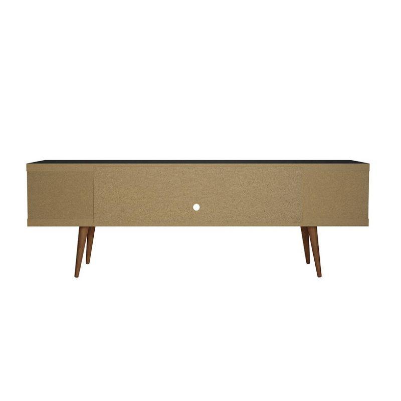Utopia TV Stand for TVs up to 65" Black - Manhattan Comfort: Modern Media Console with Cable Management
