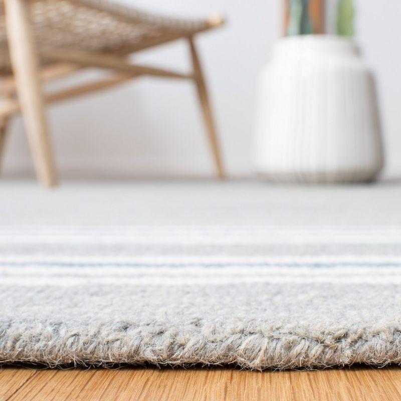 Metro MET603 Hand Tufted Indoor Area Rug - Grey/Blue - 6'x6' - Safavieh