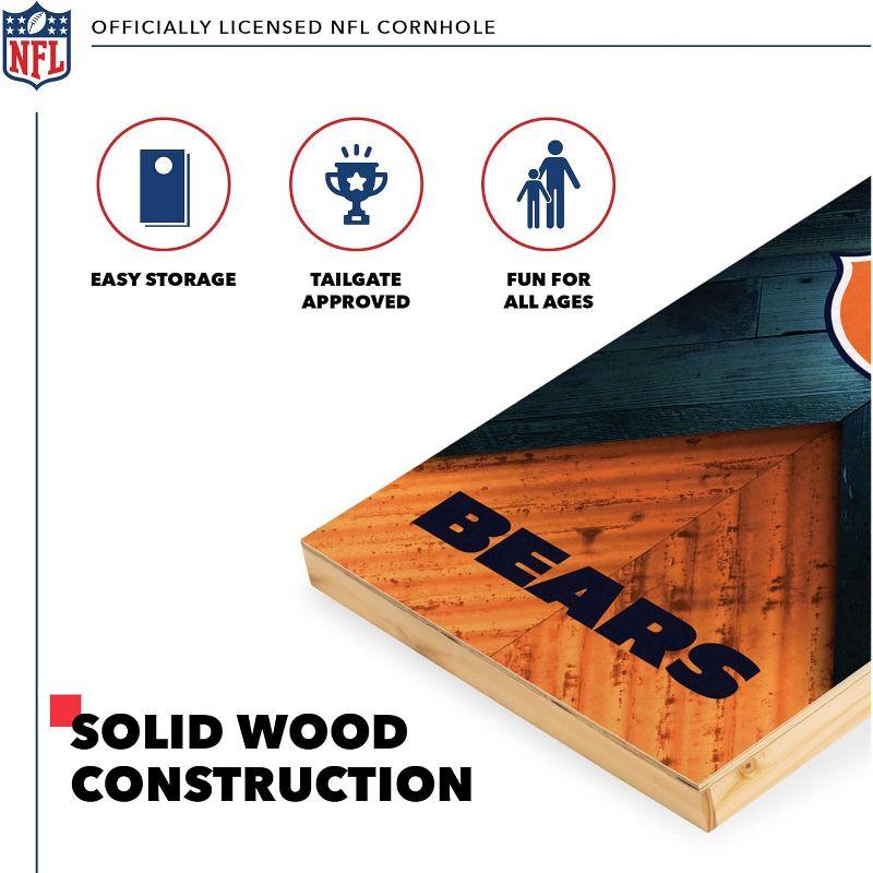 NFL Chicago Bears 2'x4' Wood Cornhole Set