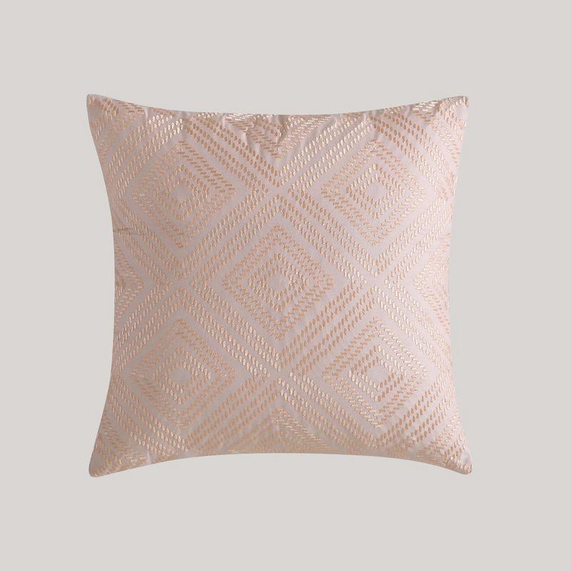 BeBeJan Bebejan Peach Leaves on Sage 100% Cotton Sateen 5 Piece Reversible Comforter Set