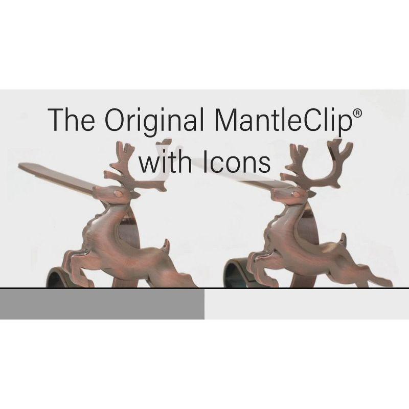Haute Decor The Original MantleClips™ Stocking Holder (Set of 2)