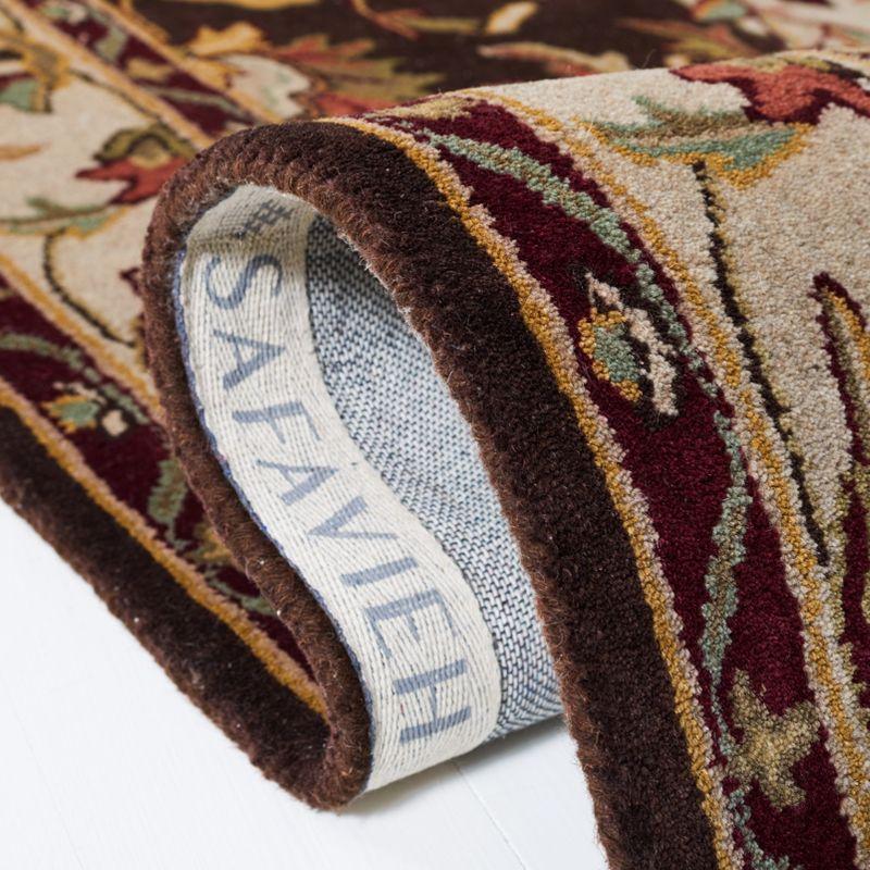 Heritage HG818 Hand Tufted Area Rug - Brown/Beige - 6'x6' - Safavieh.