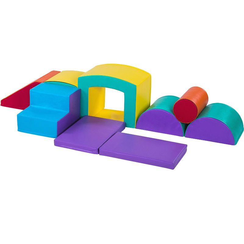 New Bounce Super Deluxe Soft Play Set - 9 Piece Climbing Set for Babies and Toddlers