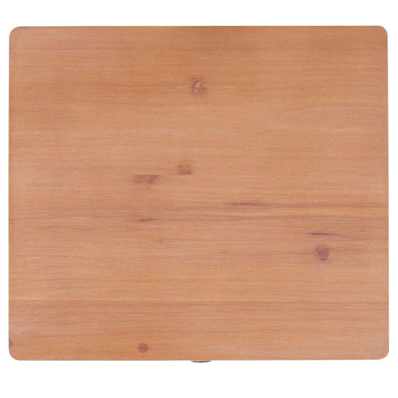 Thelma End Table - AMH6619C - Honey Natural - Safavieh Couture