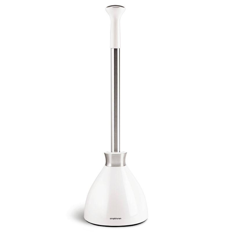 Simplehuman Toilet Plunger and Caddy Stainless Steel