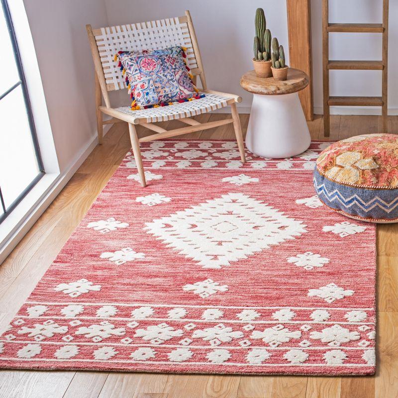Aspen APN550 Hand Tufted Indoor Area Rug - Rust/Ivory - 4'x6' - Safavieh