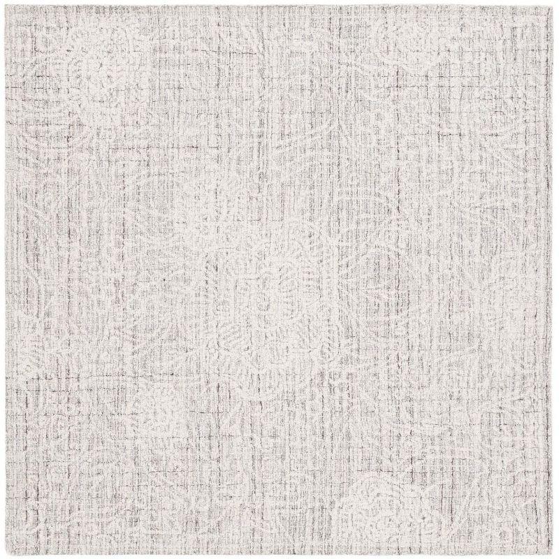 Ebony EBN114 Hand Tufted Area Rug - Grey/Ivory - 6'x6' - Safavieh.