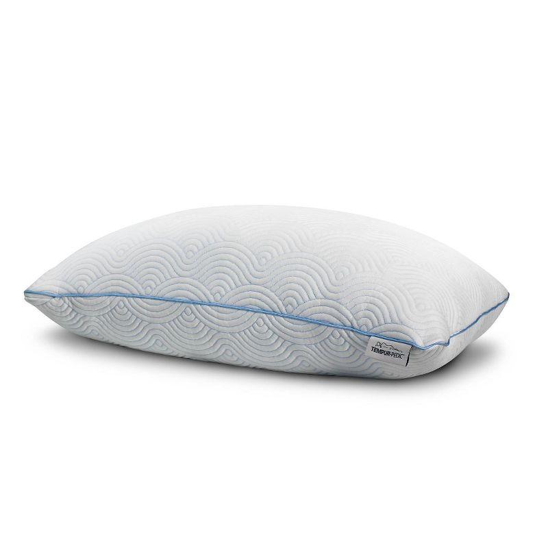 Tempur-Pedic King Cloud Adjustable Cooling Pillow: Polyester Universal Sleeper, Soft/Medium Foam Fill, Hand Wash