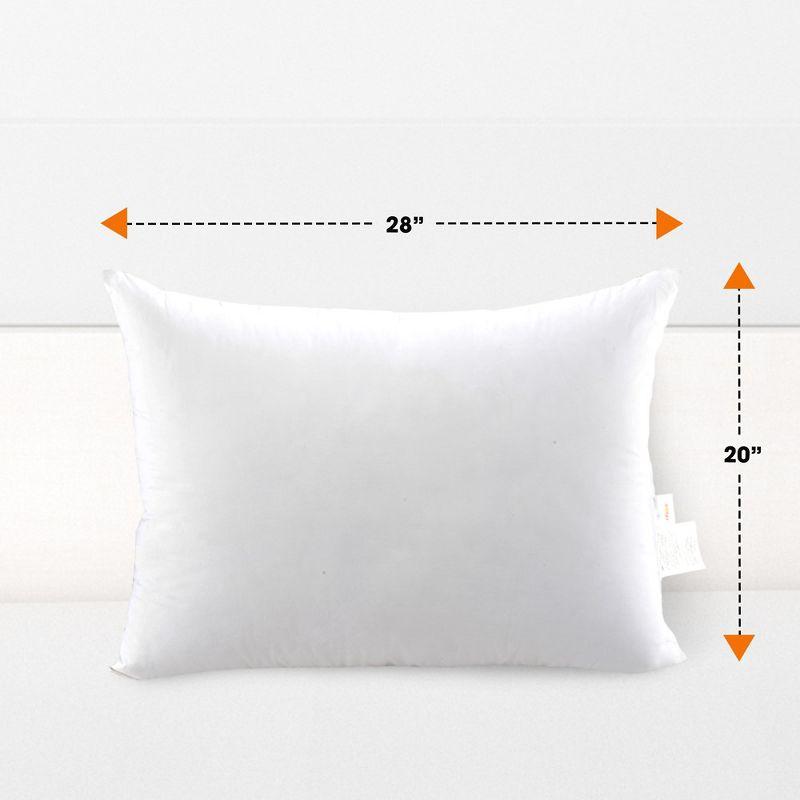 Cheer Collection Plush White Bed Pillows