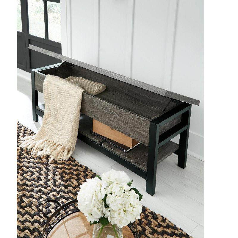 Signature Design by Ashley Casual Rhyson Storage Bench, Brown