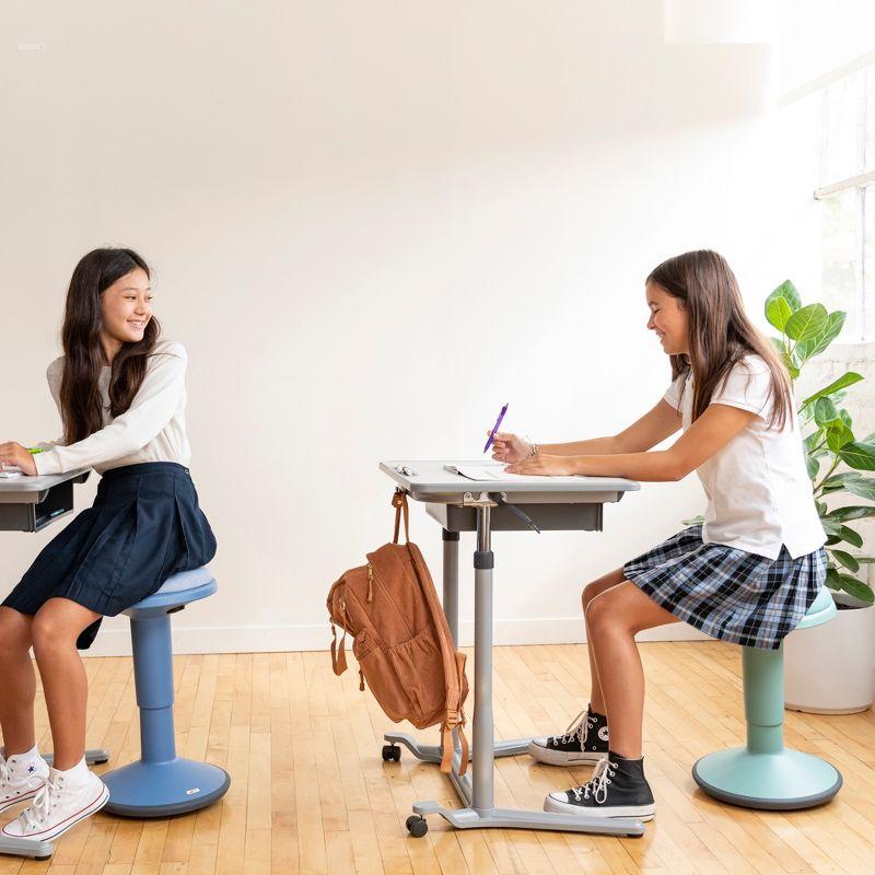ECR4Kids ECR4Kids Sitwell Wobble Stool with Cushion, Adjustable Height, Active Seating